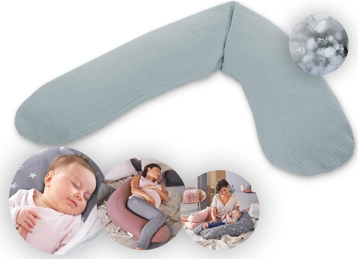 Produktbild Theraline Stillkissen "Das Original" mit Polyester Hohlfaser Füllung inkl. Bezug 190 cm (190 cm)