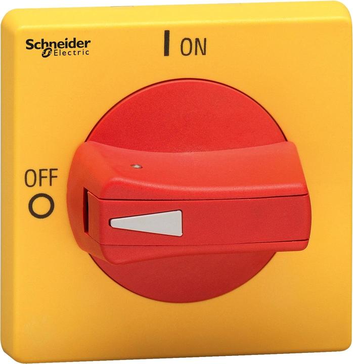 Actual product image Schneider TeSys VLS rotary handle, IEC IP65 and NEMA in red / yellow VLSH2H5RD