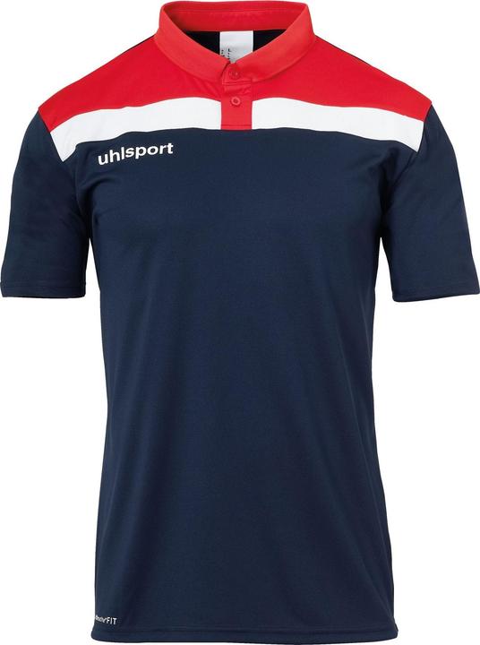 Navy Blue, White, Red
