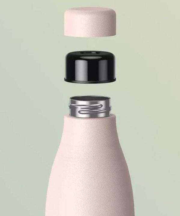 Actual product image Remax Wireless Bluetooth 5.0 Speaker with Thermos, 500 ml Pink Cup (RB-M5) (5 h)