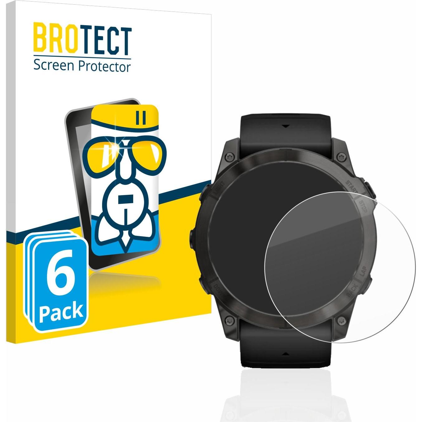 BROTECT AirGlass Panzerglasfolie, Smartwatch Schutzfolie, Transparent