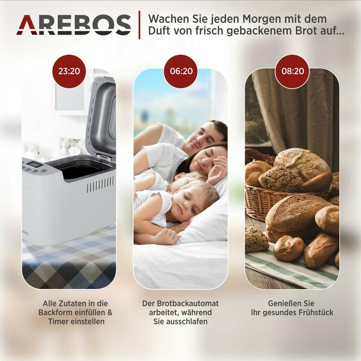Produktbild Arebos Brotbackautomat
