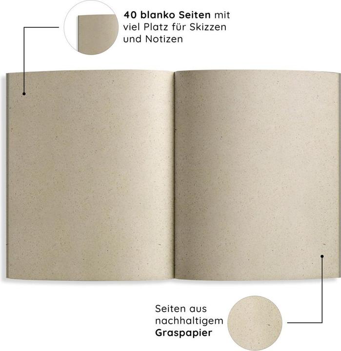 Image du produit Matabooks - Cahier de notes A5 en papier à l'herbe - Maya couleur : Carrot (A5)
