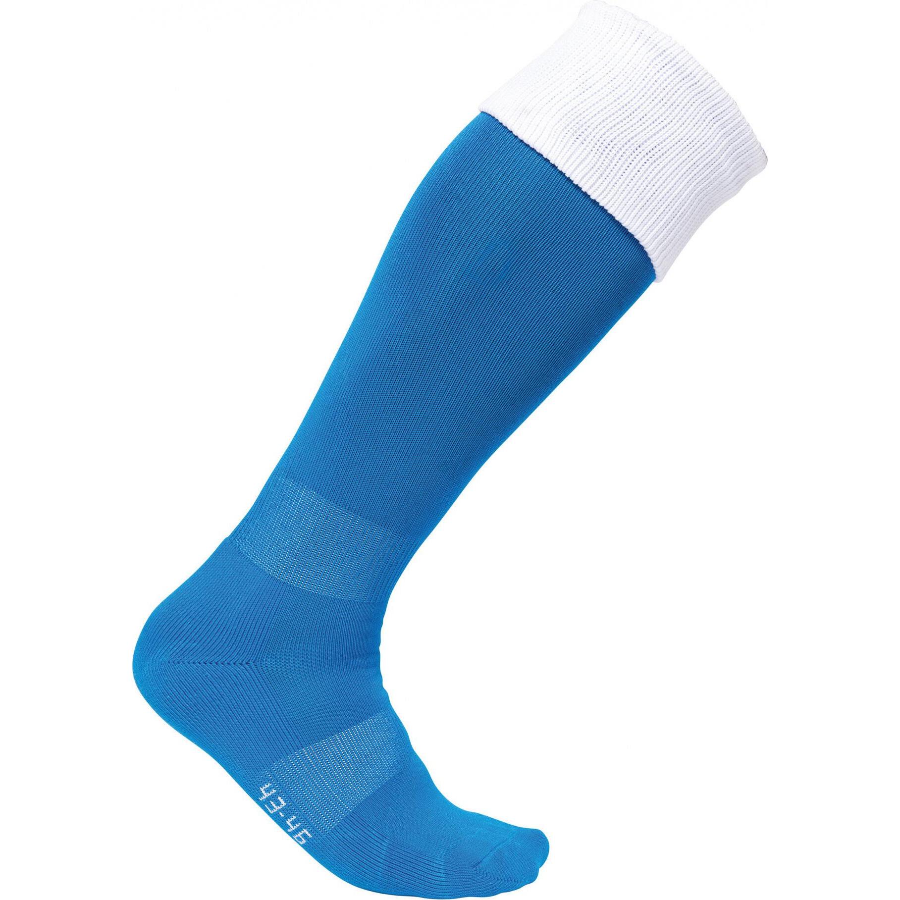 Proact, Sportsocken, Hohe zweifarbige Sportsocken (39, 42), Blau