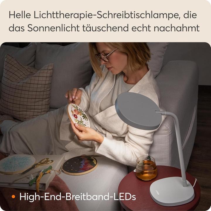 Image du produit Lumie 10000 Lux 15cm Task gris Luminothérapie Bureau (10000 lx)