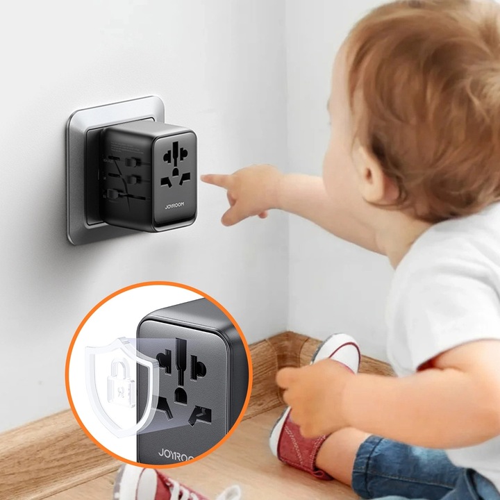 Produktbild Joyroom 17W Travel Adapter Multifunction Type-C+3USB-A Power Charger Converter (17 W)