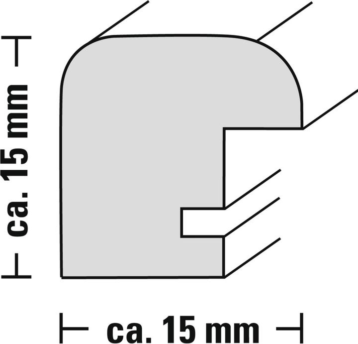 Actual product image Hama Plastic frame Bella Mia, stone (7 x 10 cm)