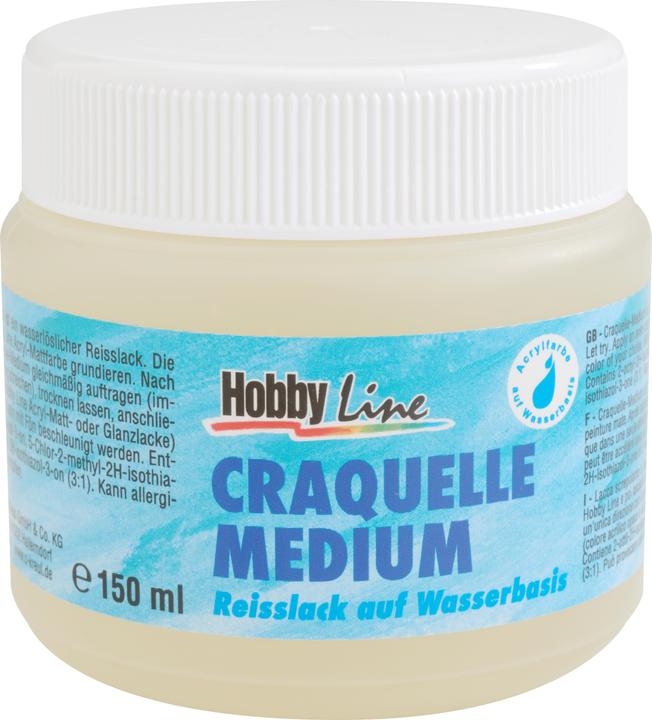 Magni KREUL 79420 - Craquelle Medium, 150 ml Dose, Abreissfarbe für antike Effekte und zum Gestalten eines (Transparent, 150 ml)