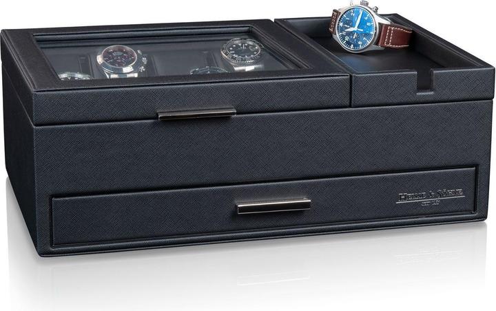 Heisse & Söhne Uhrenbox Desk Buttler No.1 - Schwarz