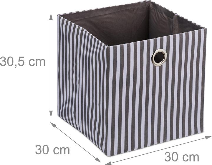 Actual product image Relaxdays 2x storage box (30 x 30 x 30.5 cm, 27.50 l)