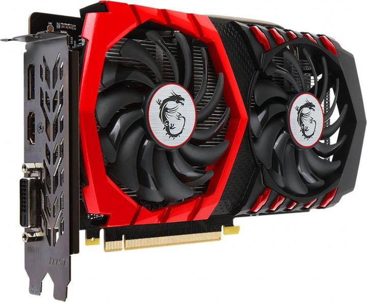 Actual product image MSI GeForce GTX 1050 Ti Gaming X 4G (4 GB)