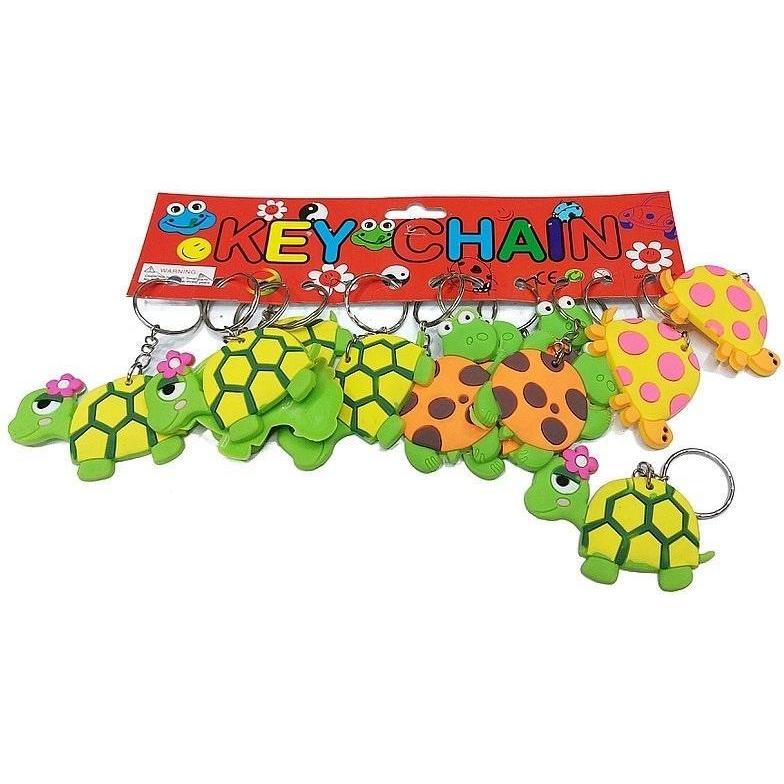 Teka, Portachiavi, Silikon-Schildkröten-Schlüsselanhänger (12 Stück)