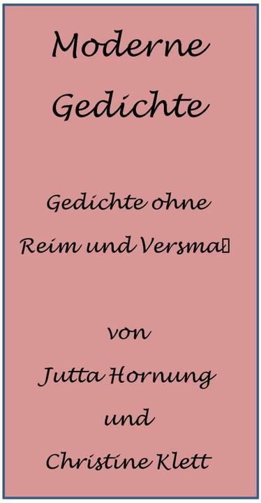 Produktbild Moderne Gedichte (Deutsch, Christine Klett, Jutta Hornung, 2017)