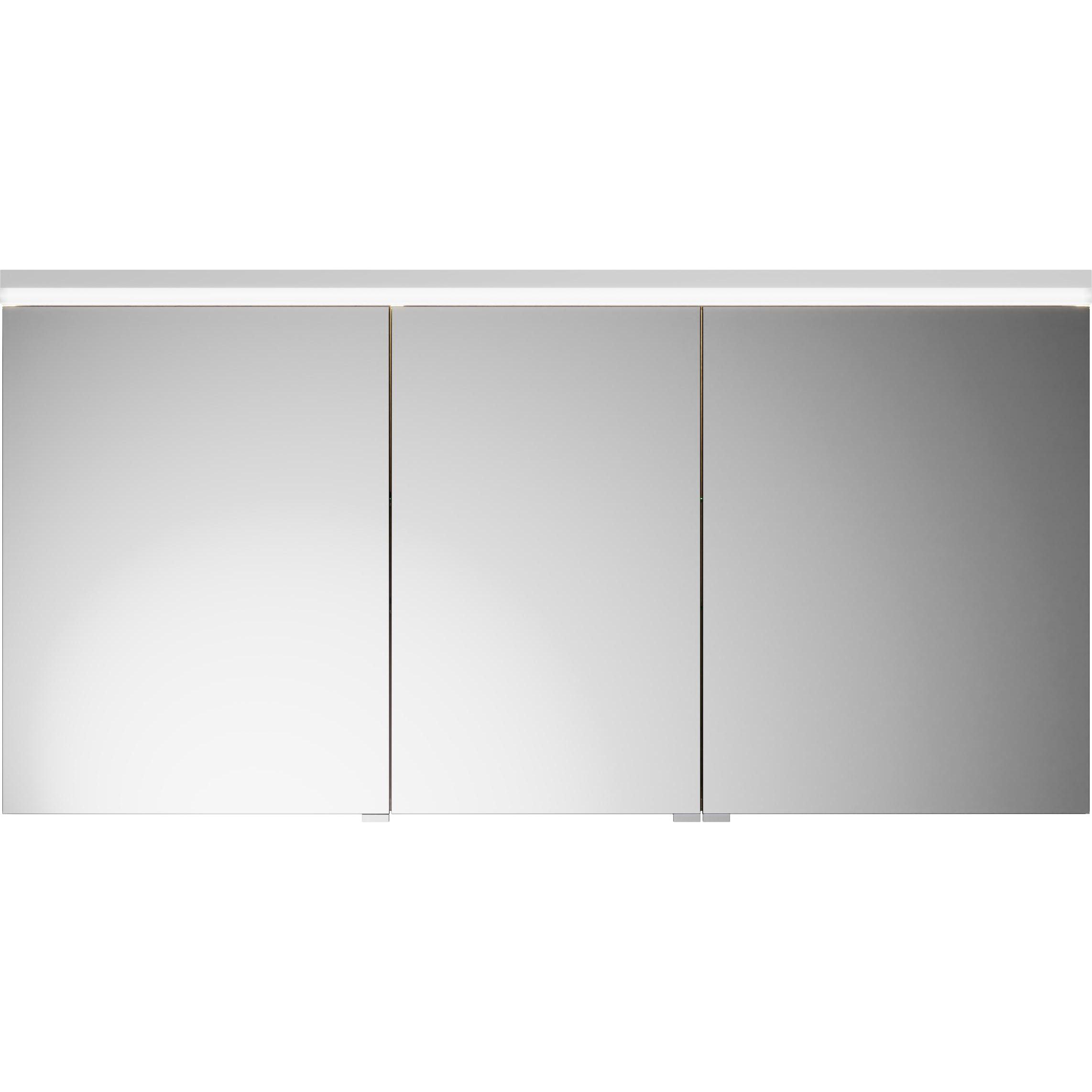 burgbad, Spiegelschrank, Lin20 Spiegelschrank LED-Beleuchtung,3 Türen, 1400x700x170mm