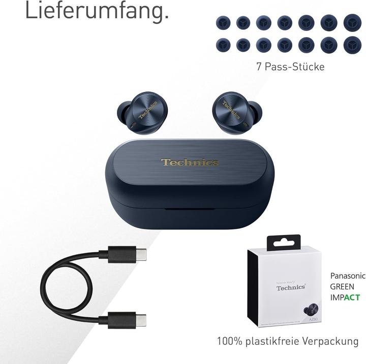 Actual product image Technics EAH-AZ80E-A (ANC, 7 h, Wireless)