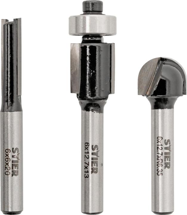 Produktbild Stier Fräser-Set 3-teilig 6 mm