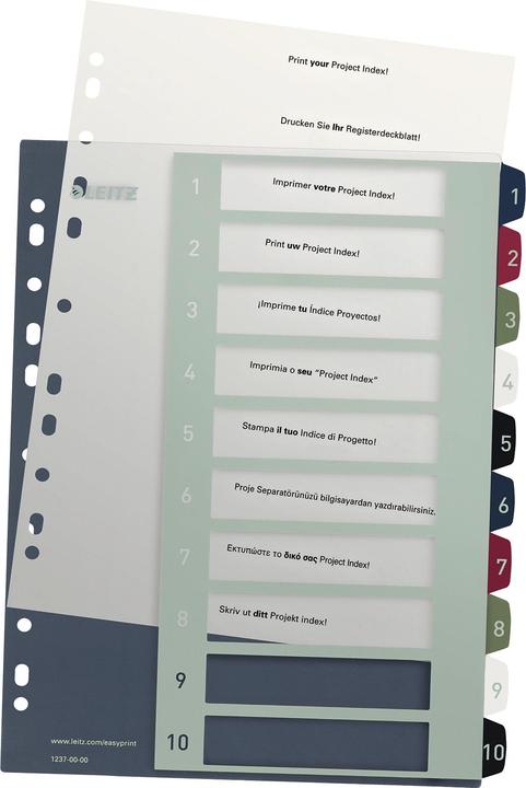 Produktbild Leitz STYLE - PC-beschriftbares Register
