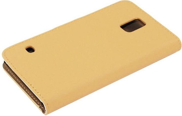 Produktbild König Design Schutzhülle Handytasche (Flip Quer) für Handy Samsung Galaxy S5 / S5 Neo Hellbraun (Samsung Galaxy S5, Samsung Galaxy S5 Neo)