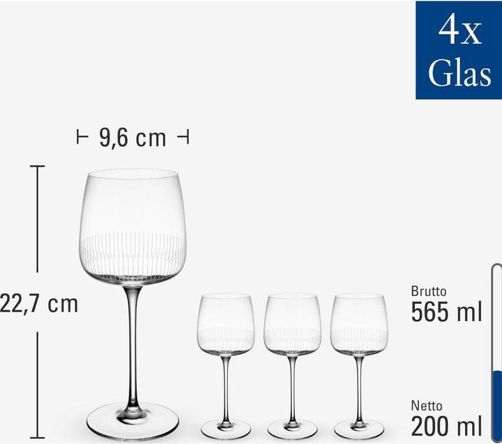 Image du produit Villeroy & Boch Verre à vin rouge, set de 4 pièces Afina (20 cl, 4 Verres, Verres à vin rouge)