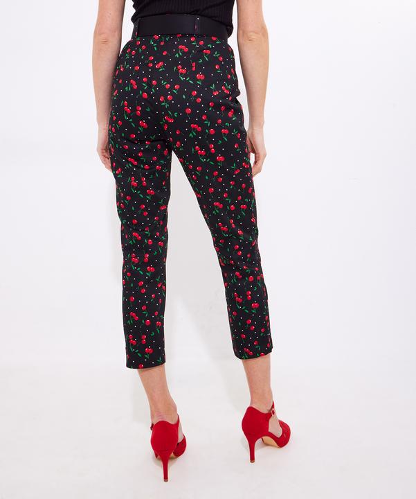 Actual product image Joe Browns Cherry Print Capri Trousers (42)