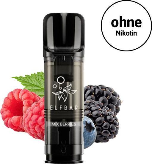 Immagine prodotto Elfbar ELFA Pro - Cialde da 2ml 0mg, Mix di Bacche (Mirtillo, Lampone, Mora)