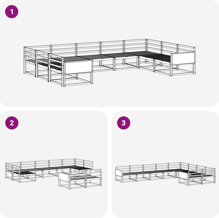Produktbild vidaXL Outdoor-Sofagarnitur