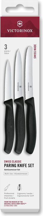 Victorinox Swiss Classic Gemüsemesser-Set 3-teilig mit Klingenschutz (8 cm)