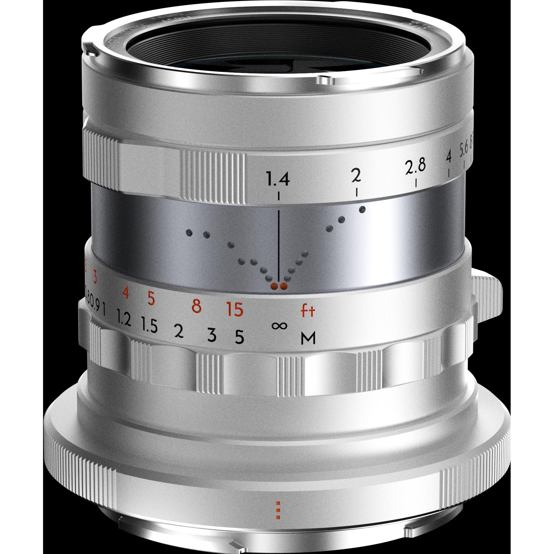 Thypoch Full-frame Photography Lens Simera 35mm f1.4 for Nikon Z Mount - Silver (Nikon Z, Vollformat), Objektiv, Silber