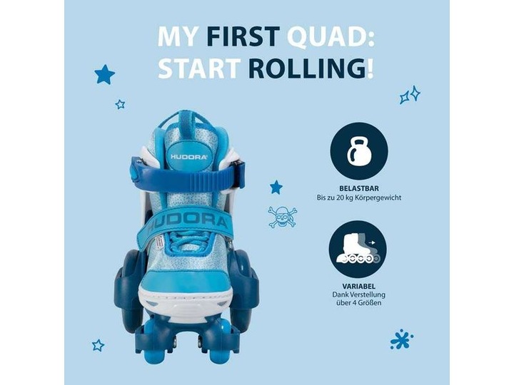 Produktbild Hudora HDO Rollerskates My First Quad 30-23 cy 22064 (30, 31, 32, 33)