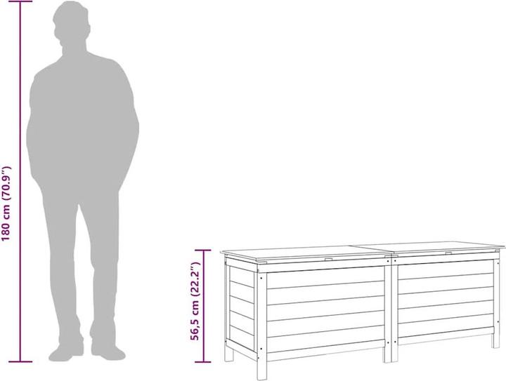 Actual product image vidaXL Gartentruhe