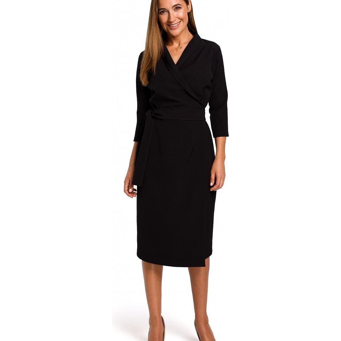 Stylove, Damen, Kleider, Alltagskleid, Schwarz, (XXL)