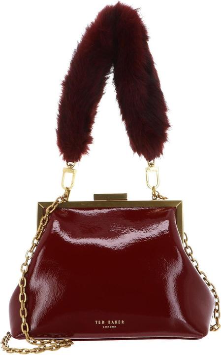 Immagine prodotto Ted Baker Purcel Leather Patent Fur Handle Clutch Bag