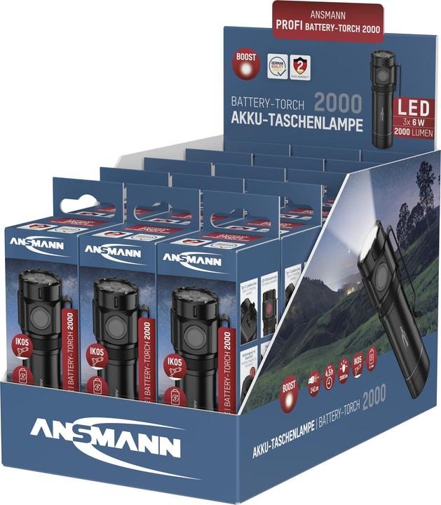 Actual product image Ansmann Akku-Taschenlampe 2000 (11 cm, 2000 lm)