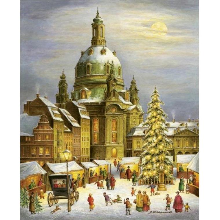 Olewinski & Tochter, Grusskarte + Briefpapier, 2914 - Weihnachtspostkarte "Dresdner Frauenkirche" (1 Stk.)