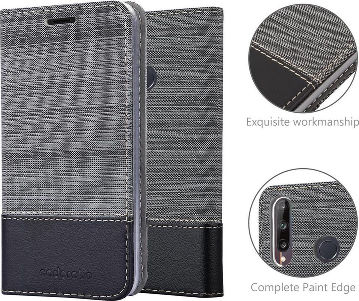 Produktbild Cadorabo Book Jeans Optik Cover (Huawei P40 Lite E)