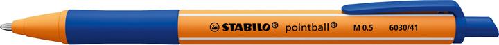 Actual product image STABILO Retractable biros - pointball - Single pen - blue (Blue, Orange, 1x)