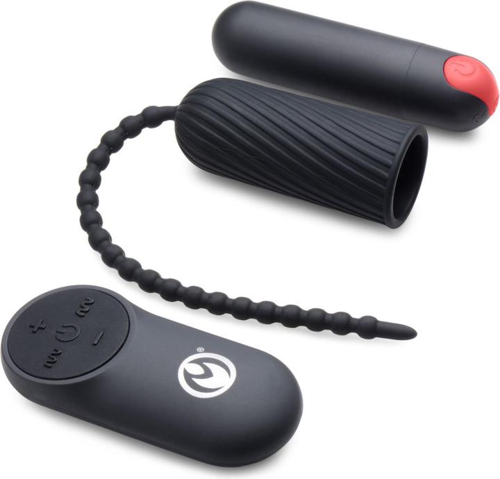 Actual product image Master Series 7X Dark Chain Rechargeable Remote Silicone Sound