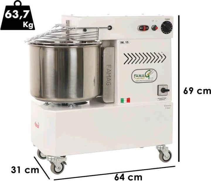Actual product image Famag Spiral mixer speeds (1471.00 W)