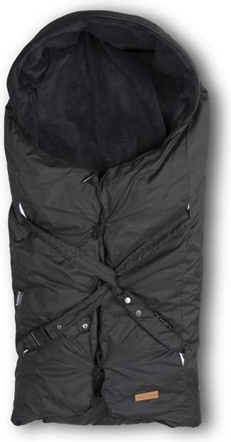 Produktbild Babytrold Fusssack Luxe mit Fleece und Wolle - schwarz
