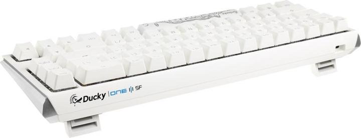 Produktbild Ducky One 3 Classic Pure White SF Gaming Tastatur, RGB LED - MX-Silent-Red (US) (US, Kabelgebunden)