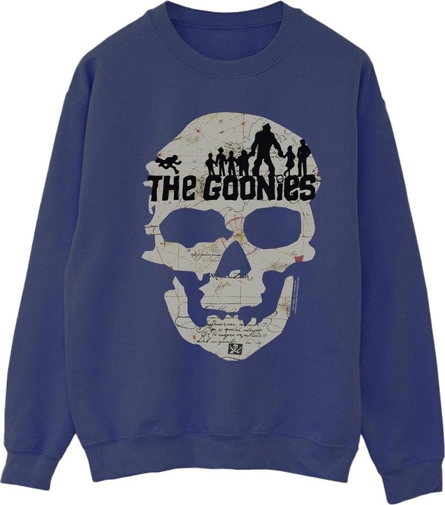 Actual product image Universal Textiles Womens/Ladies Map Skull Sweatshirt (XL)