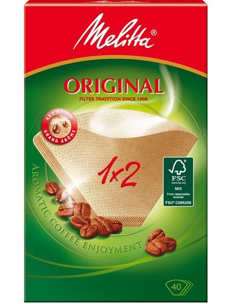 Actual product image Melitta Original 1x2 / 40 pieces