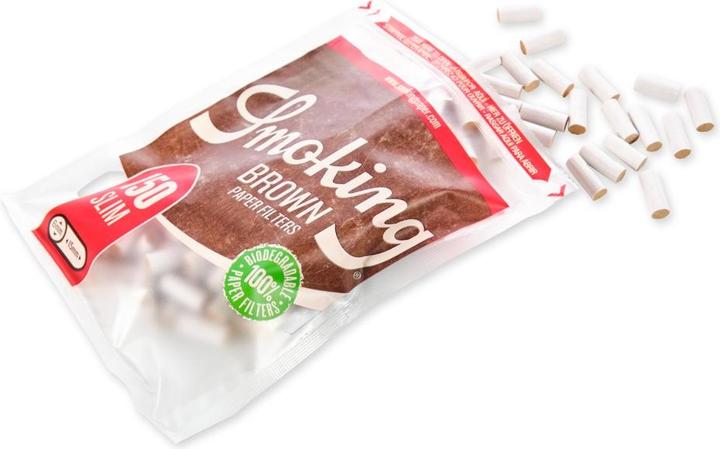 Produktbild Smoking Slim Watte-Filter Brown Bio 1x150