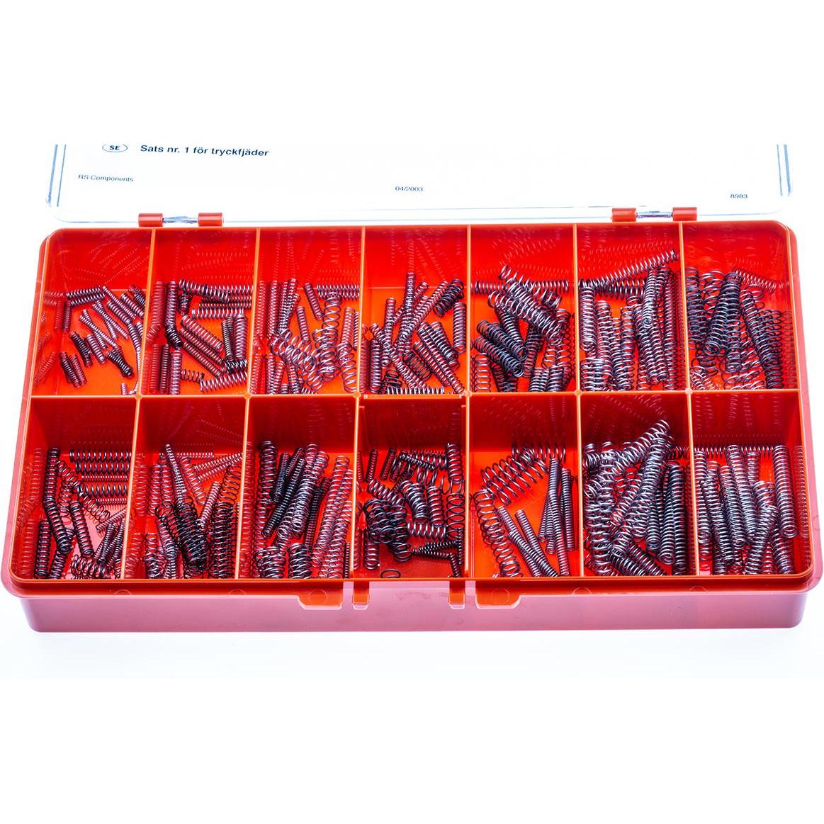 Thumbnail - Rs Pro, Zubehör Befestigungstechnik, Druckfedern Sortiment 2,6 bis 7,6mm