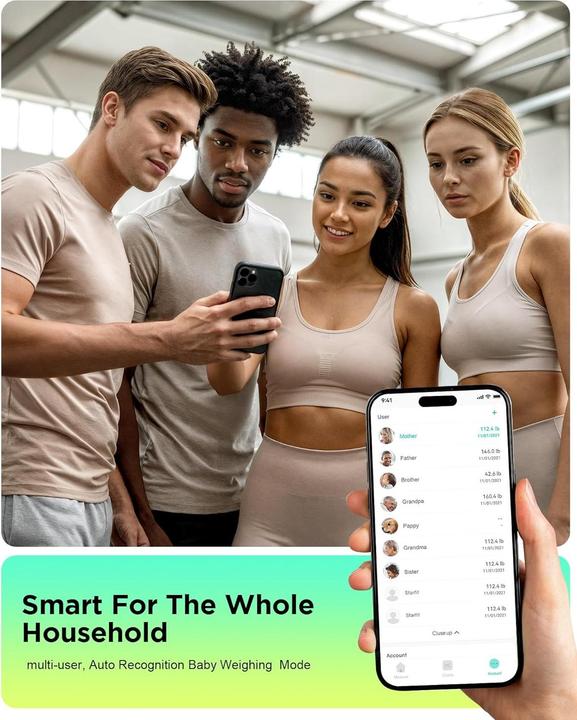 Actual product image Runstar Digital Body Composition Scale with Electrodes and App Analysis (180 kg)