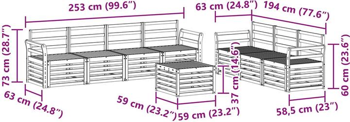 Produktbild vidaXL Outdoor-Sofa