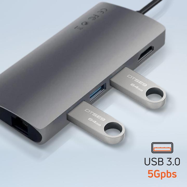 Actual product image Satechi ST-TCMA2M (USB-C, 6 Ports)