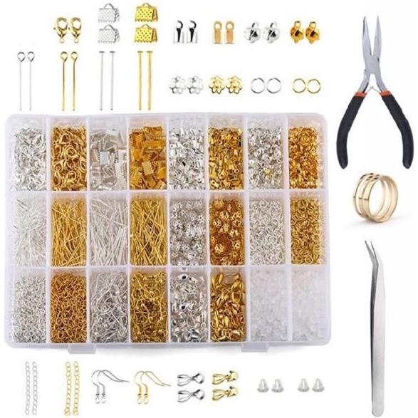 PRO Bike Gear Metal Smykkest - Metal Perler - 1200 stk