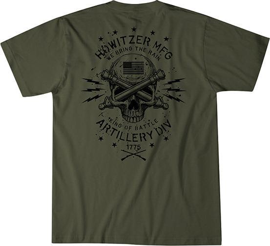 Actual product image Howitzer T-Shirt ARTILLERY DIVISION, surplus green (L)