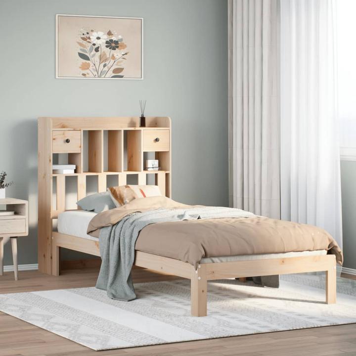 Produktbild vidaXL Bett mit Regal (90 x 190 cm)